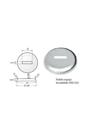 Precio Bajo Valona o embellecedor de 108 mm para pletina