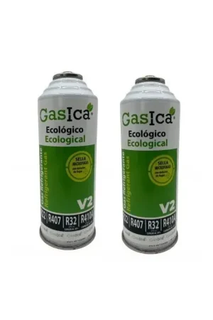 Pack 2 Recarga GASICA de Gas Ecológico V2 225gr Devolución Gratuita