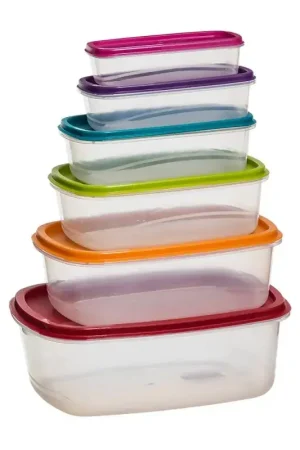 Ordena Ya Set 6 Tupper con Cierre Hermético Libre BPA