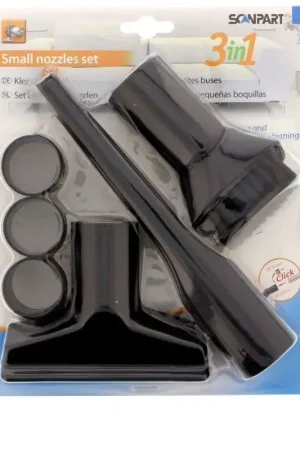 Disponible Ahora Set de 3 Cepillos Universales especificos para Rincones, Tapizados y Ranuras