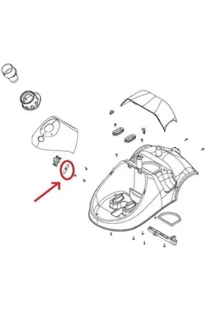 Muelle plano Apertura Tapa Aspirador Lecologico Polti AS800 y otros modelos Solo Hoy