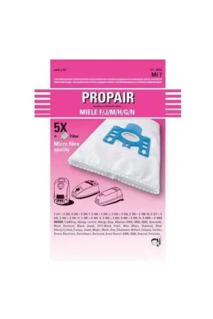 Pack 5 Bolsas + Filtro Adaptable Aspirador Miele FJM Precio Rebajado