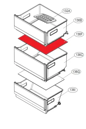 Bandeja cristal superior congelador MHL64471705 Oferta De Temporada