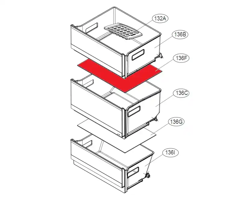 Bandeja cristal superior congelador MHL64471705 Oferta De Temporada