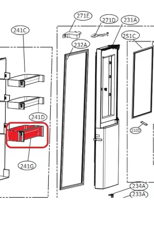 Botellero inferior puerta refrigerador MAN63668301 Descuento