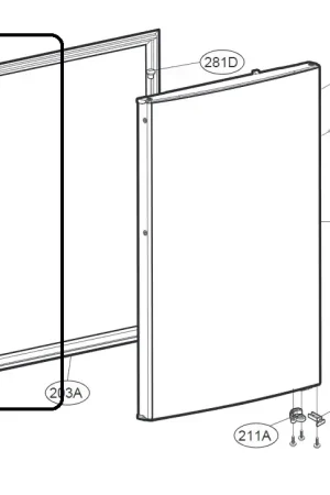 Burlete de la puerta del congelador – ADX75739710 Popular