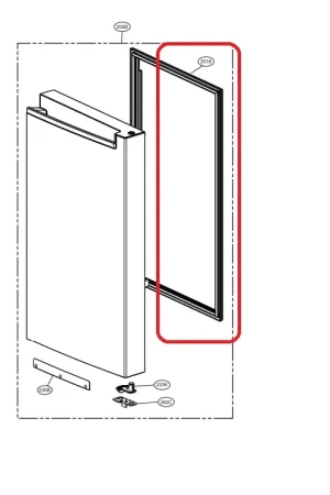 Burlete puerta derecha congelador – ADX72930435 Barato