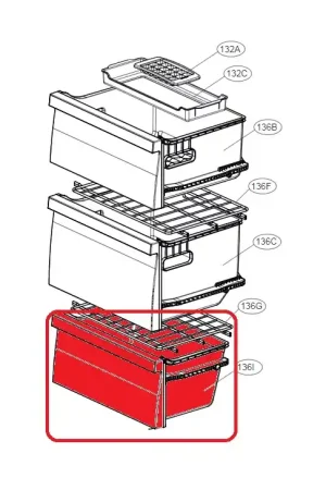 Cajón de congelador inferior – AJP76458807 –AJP74874501 Pago Seguro
