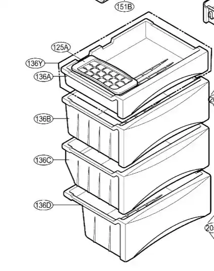 A Buen Precio CAJON INFERIOR CONGELADOR AJP30627503