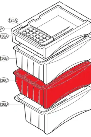 Cajón intermedio congelador AJP72975201 Bestseller