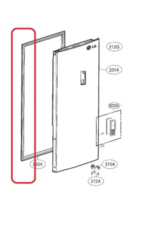 Burlete puerta refrigerador ADX32663189 Entrega Rápida