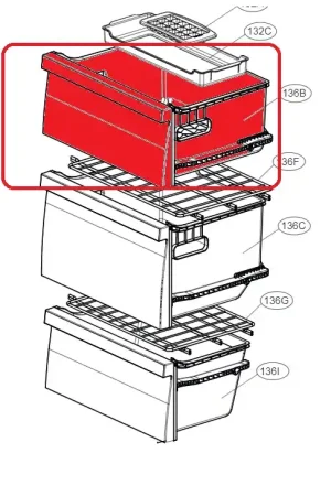 Cajón superior de congelador AJP76458814 Oferta