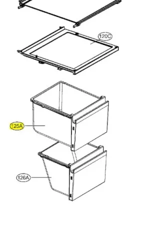CAJÓN SUPERIOR DE FRIGORÍFICO – AJP73894403 Ordenar Ahora Mismo