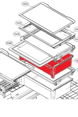 Comprar En Línea Cajón superior del refrigerador MJS63071803