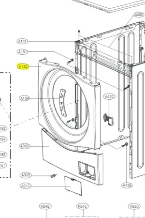 Última Versión FRONTAL DE LAVADORA – MCK61973718