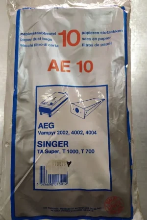 A Buen Precio BOLSA ASPIRADOR AEG VAMPYR, SYNGER, PAQUETE 10 BOLSAS, VER FOTO MODELOS MARCAS, RECAMBIO ALTERNATIVO, CARTON DIAMETRO 43 MM, ANCHO 110 MM,110011, AE10