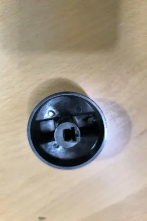 Barato MANDO COCINA TROIA, EJE CUADRADO 6MM, DIAMETRO 45MM, COLOR NEGRO, 911029