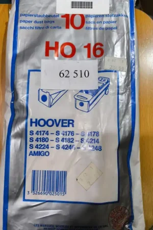 BOLSA ASPIRADOR HOOVER, PAQUETE 10 BOLSAS, CARTON 99/110/120MM, DIAMETRO 55MM, RECANBIO ALTERNATIVO, VER MODELOS COMPATIBLES, 62510 Pago Seguro