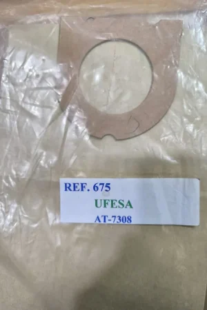 Popular BOLSA ASPIRADOR UFESA, ALTERNATIVA, CAJA 5 BOLSAS PAPEL, CARTON 93MM, DIAMETRO 57MM,675