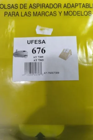 BOLSA ASPIRADOR UFESA, ALTERNATIVA, CAJA 5 BOLSAS PAPEL, CARTON 130MM, DIAMETRO 40MM, 676 Oferta De Temporada
