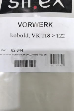 BOLSA ASPIRADOR VORWERK, CAJA 5 BOLSAS PAPEL, CARTON 75MM, DIAMETRO 48MM,VK226 Rebajas