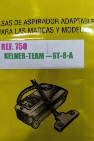 BOLSA ASPIRADOR KELNER, CAJA 5 BOLSAS PAPEL, CARTON 90MM,ST8A Rebajas