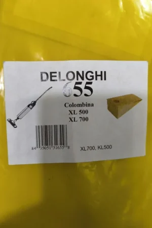 BOLSA ASPIRADOR DELONGHI COLOMBINA, ESCOBA, XL500,XL700, CAJA 5 BOLSAS PAPEL, CARTON 79MM, DIAMETRO 34MM, 655 Compra Hoy
