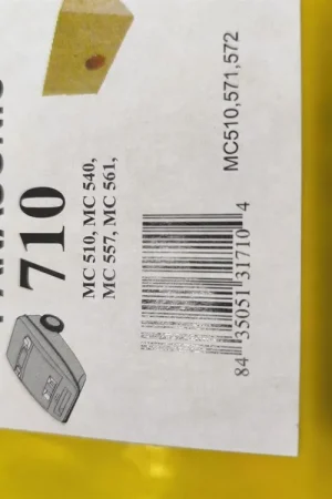 BOLSA ASPIRADOR PANASONIC, MC50, MC561, CAJA 5 BOLSAS PAPEL, CARTON 79MM, DIAMETRO 44MM, 710 Liquidación
