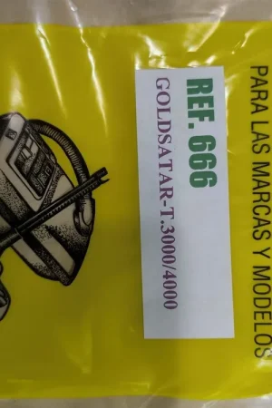 Imprescindible (Must-Have) BOLSA ASPIRADOR GOLDSTAR, CAJA 5 BOLSAS, CARTON 100MM, DIAMETRO 44MM, T3000