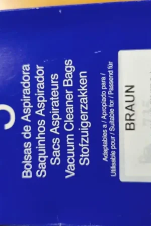 BOLSA ASPIRADOR BRAUN, CAJA 5 BOLSAS PAPEL, CARTON 108/106/97/53MM, VACUMATIC703 Bestseller