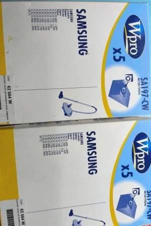BOLSA ASPIRADOR SAMSUNG, CAJA 5 BOLSAS, VER FOTO MODELOS, KIT 2 CAJAS,SA197-CW Envío Exprés