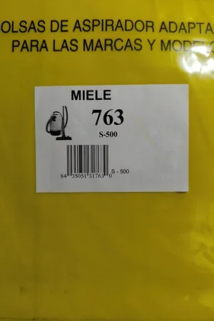 BOLSA ASPIRADOR MIELE, CAJA 5 BOLSAS, CARTON 92MM,S500 Devolución Gratuita