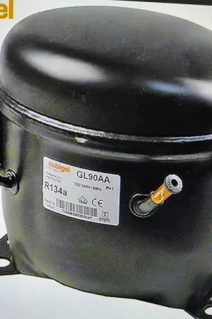 Oferta Limitada COMPRESOR FRIGORIFICO R134, 1/4 CV, ACC CUBIGEL, BAJA PRESION, 220V,GL90AA