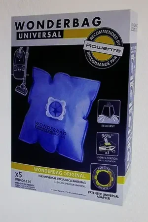BOLSA ASPIRADOR WONDERBAG, RECAMBIO ORIGINAL, CAJA 5 BOLSAS, WB406120 | Rowenta Mejor Precio