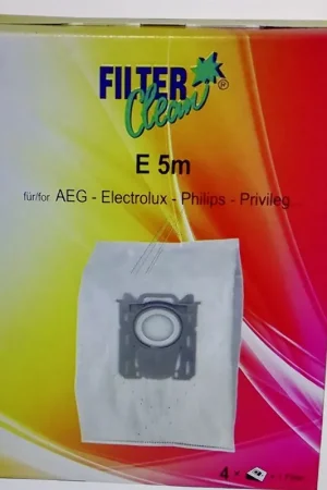 Oferta Especial BOLSA ASPIRADOR ELECTROLUX, AEG, ZANUSSI, PAQUETE 4 BOLSAS+1FILTRO, RECAMBIO ALTERNATIVO, 9001684746