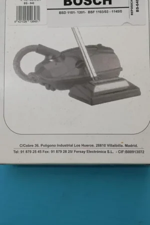 Promoción BOLSA ASPIRADOR BOSCH, CAJA 5 BOLSAS, RECAMBIO ALTERNATIVO, VER FOTO MODELOS, BS-648