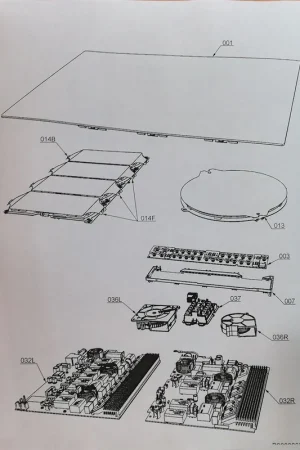 Envío Gratis CRISTAL VITROCERAMICA ELECTROLUX, 5 FUEGOS, INDUCCION, HKP65310FB , 590X520MM, RECAMBIO ORIGINAL,140033846019